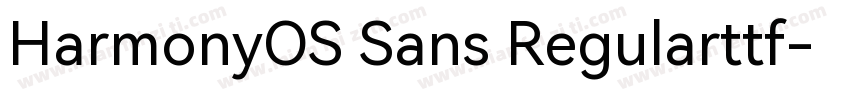 HarmonyOS Sans Regularttf字体转换